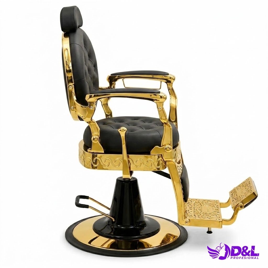 Sillón de Barbería Faraón Dorado 2