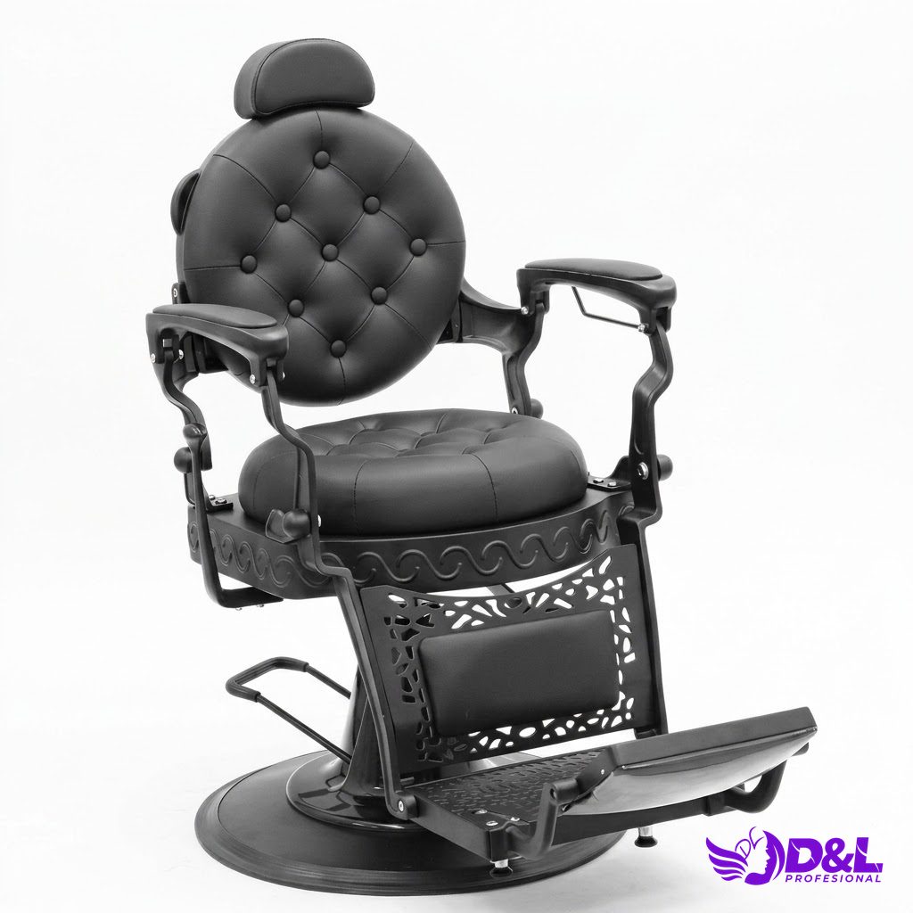 Sillón de Barbería Faraón Negro