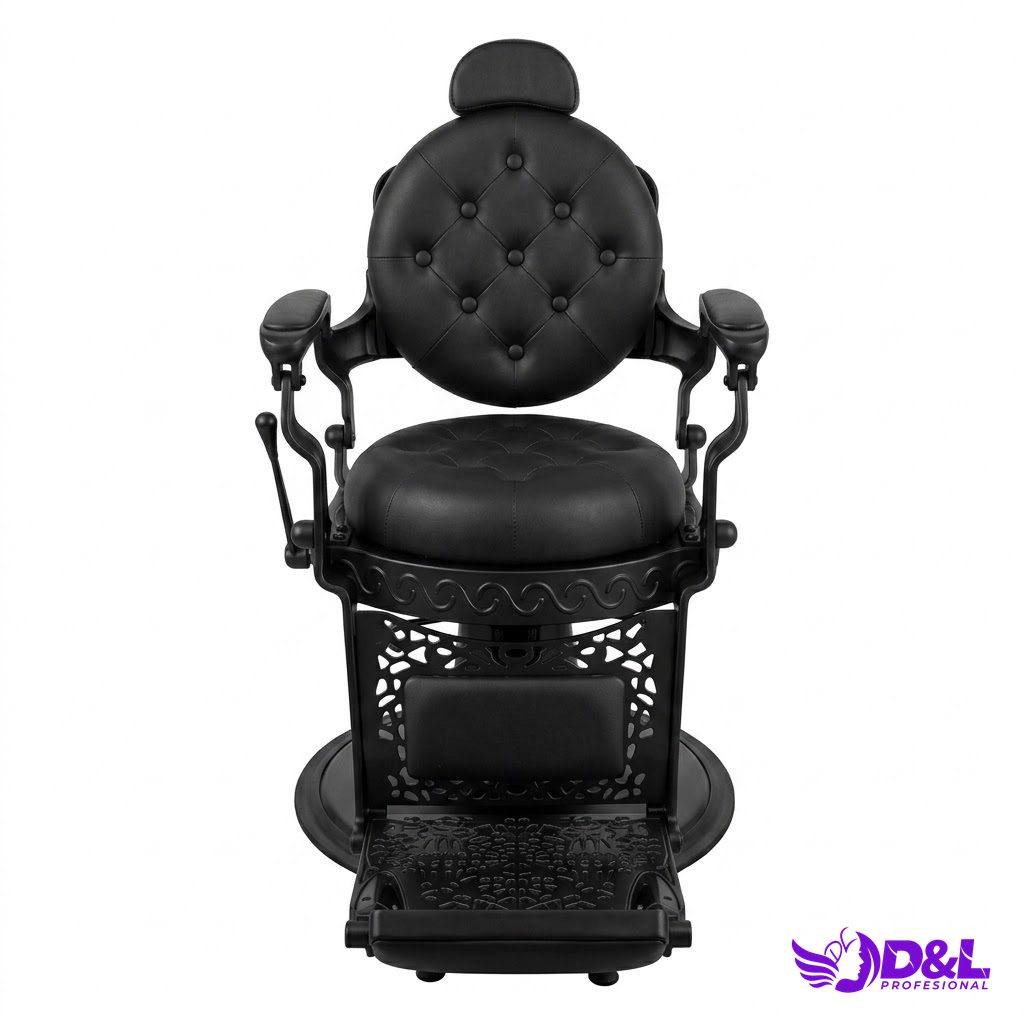 Sillón de Barbería Faraón Negro 2